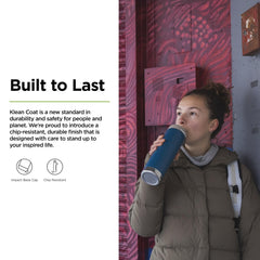 Klean Kanteen Corsair stainless straw close-up demonstrating durable reusable sipping