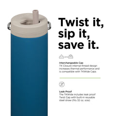 Klean Kanteen Corsair wide mouth open for easy cleaning and ice access