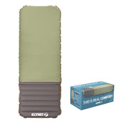 Klymit Klymaloft front view of inflated pad showing full length and comfort