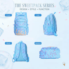 Klyyo Clyro backpack interior open showing laptop sleeve protection