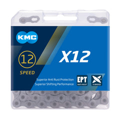 KMC X12 front packaging showing model and finish with easy identification benefit