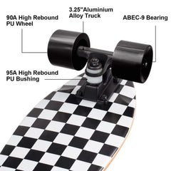KO-ON wheels and ABEC9 bearings highlighting smooth, fast roll