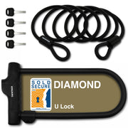 KOHLBURG front view of U-lock showcasing robust body and design for dependable security