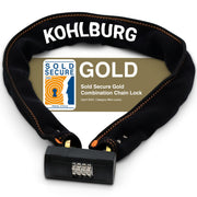 KOHLBURG front view of Gothenburg lock showing secure closure and Sold Secure benefit