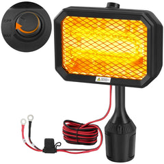 Kohree front view of heater showing compact design and portability