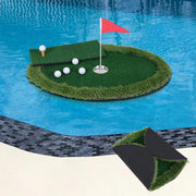 kokorona front view of floating green showing layout and portability benefit