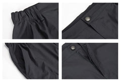 Kolongvangie side view focused on zippered thigh pocket for secure storage
