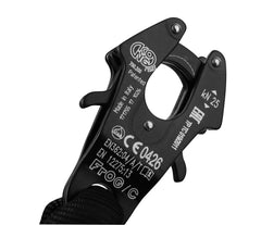 Kong Italy Frog attached to metal cable demonstrating secure quick anchoring benefit