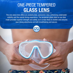 Kraken Aquatics close-up of tempered glass lens highlighting scratch resistance and clarity