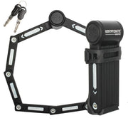 Kryptonite front view of folding lock showing compact security feature