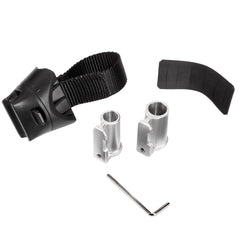 Kryptonite front mount attached to frame showing secure transport