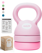 kure.fit front view showing compact 3-in-1 kettlebell and space-saving design