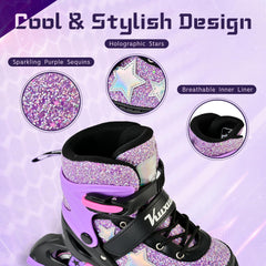 Kuxuan skates magnetic light-up wheel in motion adding visibility and fun