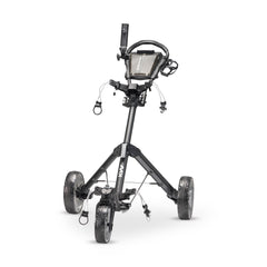 KVV Mini-Pro front view showing frame and bag support, easy maneuvering benefit