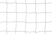 Kwik Goal front view net on goal showing clean white finish and professional look