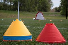 Kwik Goal texture close‑up of flexible plastic material showing durability
