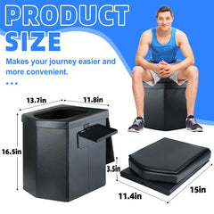 LanAqua folded in included carry bag demonstrating compact transport convenience