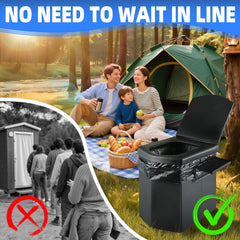 LanAqua in use inside tent showing private, stable seating for outdoor comfort
