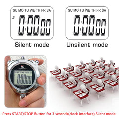 LAOPAO stopwatch buttons detail demonstrating tactile controls for fast operation