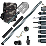 LCNCY front view of hiking stick showing sturdy shaft and ergonomic handle benefit stability