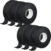 Leelosp front packaging showing 12 black tape rolls and value