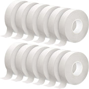 Leelosp front pack of 12 white tape rolls showing quantity and benefit