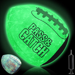 Lemondo front view of junior peewee training football showing branding and shape, promotes easy solo drills