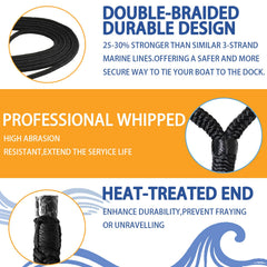 LEPAOSHENG detailed shot of pre-spliced 12-inch eyelet for fast secure attachment