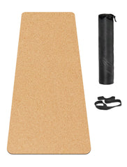 LERYG front view cork mat showing natural surface and stable practice benefit