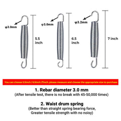 leskep spring end and triangle hook detail showing durable welded attachment