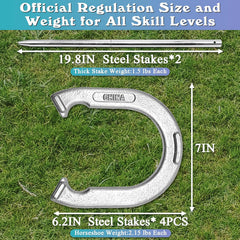 LesunSport close-up on forged steel horseshoe edge, shows solid construction