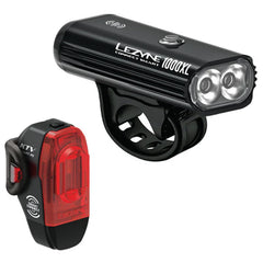 LEZYNE front light frontal view showing bright beam and secure mount