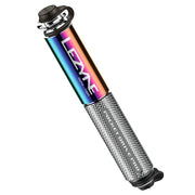 LEZYNE pump front view showcasing compact CNC aluminum body and portability