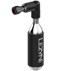 LEZYNE Trigger Drive front view showing compact aluminum body and trigger for precise inflation