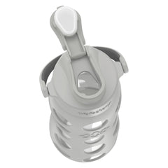 Lifefactory active flip cap close-up, quick-access high-flow sipping benefit