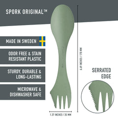 Light My Fire spork close-up of textured handle and rounded bowl for comfortable grip