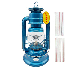 Light of Mine Dietz #90 D-Lite blue lantern front view showing classic design and dependable light