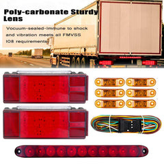 LIMICAR set of six amber marker lights highlighting improved side visibility