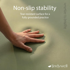 lindywell rolled mat secured with straps for easy transport and storage