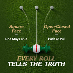 Line Lion during a green practice stroke showing honest feedback and roll behavior