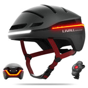 LIVALL EVO21 front view showing sleek shell and integrated padding for comfortable fit