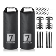 Lixada front view of fork bag showing compact waterproof storage benefit