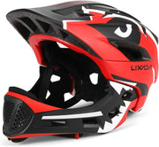 Lixada front view full face helmet showing secure coverage and confidence