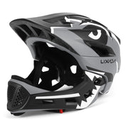 Lixada front view helmet showing convertible design and bright color for visibility