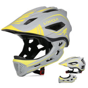 Lixada front view helmet showing full-face option and visible vents for safety