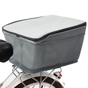 Lixada rear basket front view showing roomy cargo space and sturdy frame