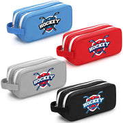 Locmeo front view of four pouches showing color variety and organization benefit