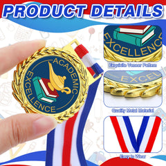 Loetere display of red white blue ribbons demonstrating color contrast for visibility