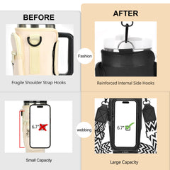 LOKASS zippered phone pocket holding device securely for quick one-handed access