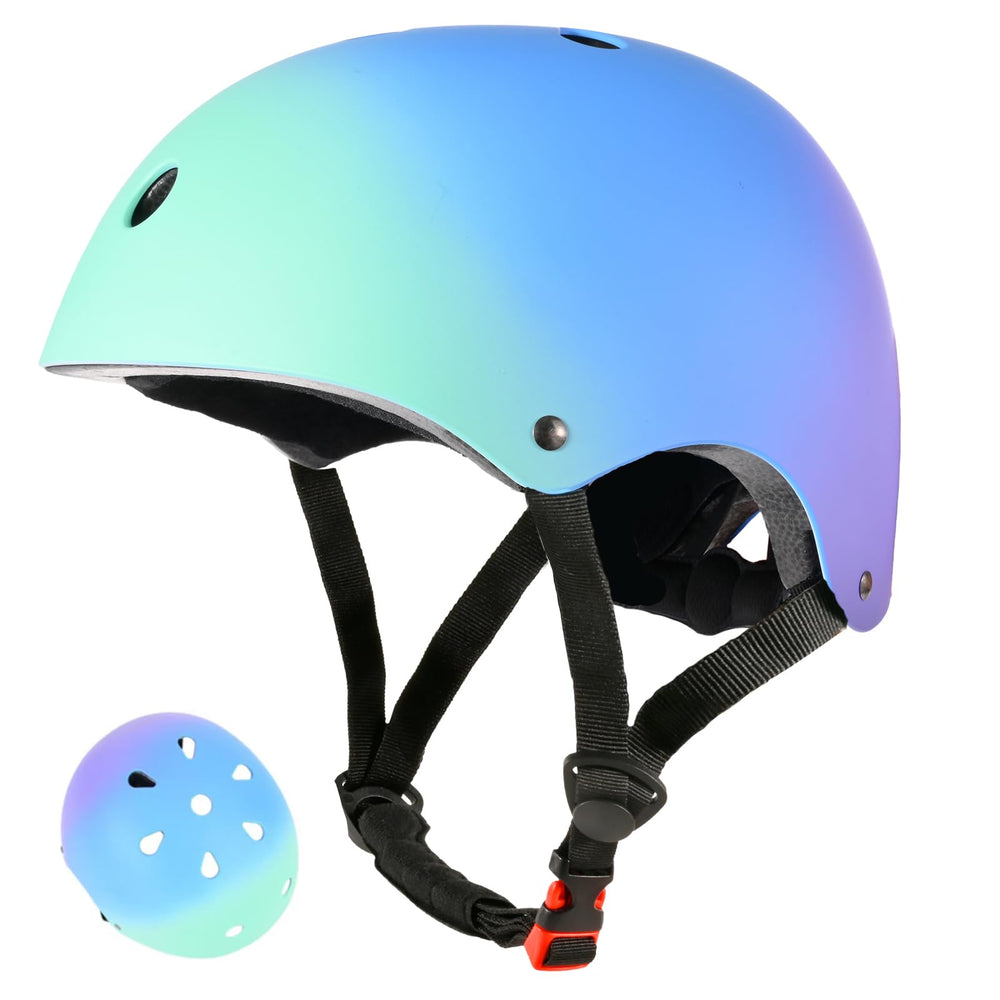 LOKJIJI helmet front view showing gradient shell and improved visibility